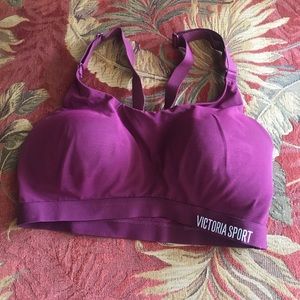 Maroon Victoria sport bra
